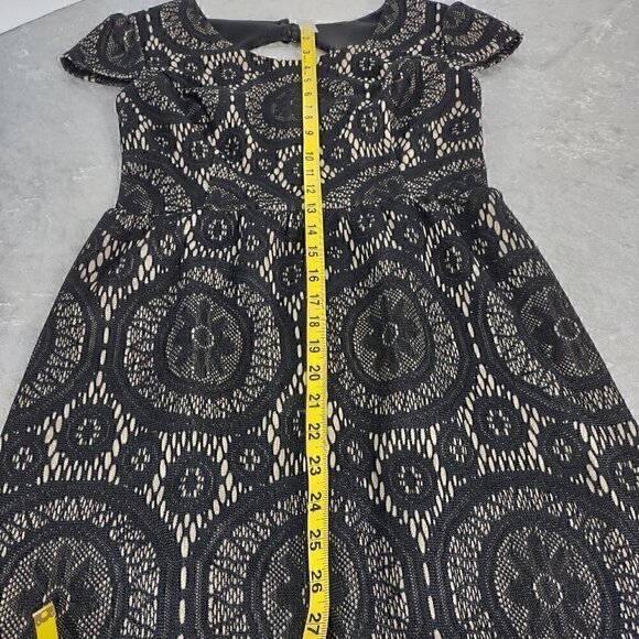 Kalijati Black Lace Dress With Nude Slip Underneath. Size M - Picture 12 of 15